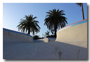 Pink Motel Swimming Pool: Empty